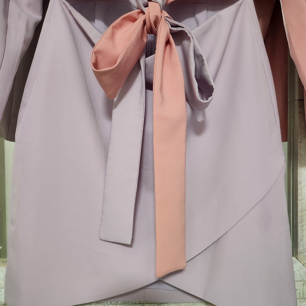 Lavish Alice Color Block Blazer Wrap Dress - Picture 15 of 16